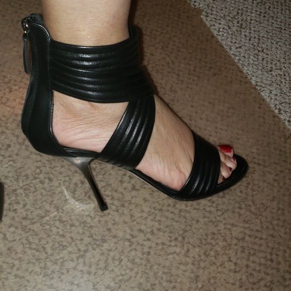 Giuseppe zanotti Real leather NWT Strappy Peep Toe stilettos